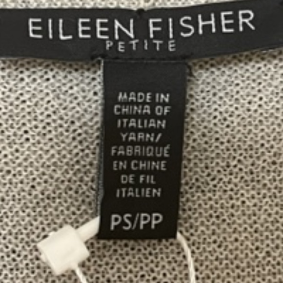 NWT Eileen Fischer Fine Italian Merino Wool long Cardigan, size PS/PP - Picture 6 of 6